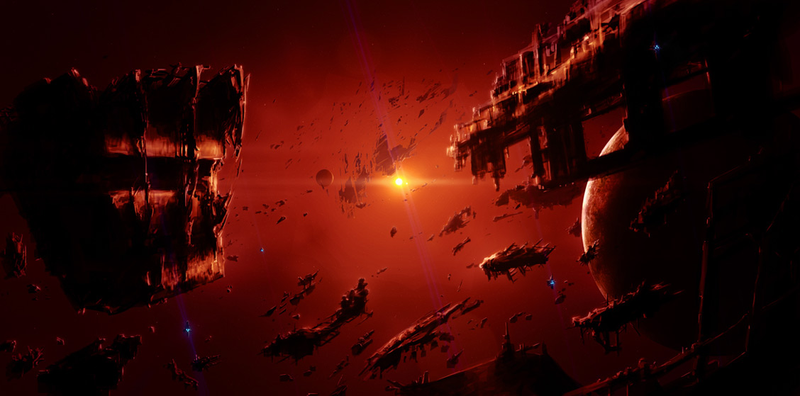 Illustration for article titled The ship erupted from subspace, a fangle of spines and light